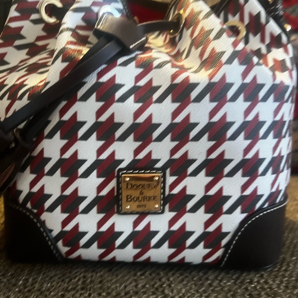 Dooney & Bourke Red and Black Satchel
